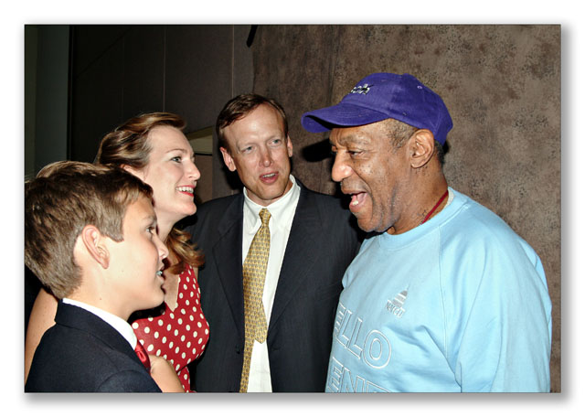 Bill Cosby entertaining guests backstage Celebrity photographer public relations Palm Springs and Los Angeles photography 