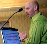 guest speaker, podium, computer, portable computer, Palm Springs, California, California, notebook, cpu, microphone, photographs, conference, photography, photographer, pictures, images, meetings planners, banquets